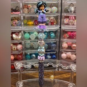 Rainbow Brite “ Indigo’ Rhinestone extended pen